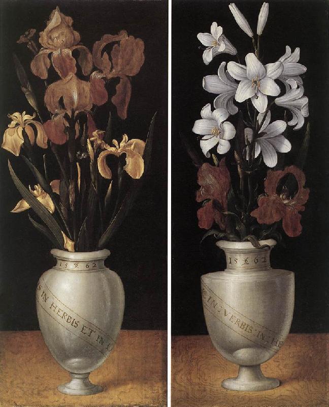 RING, Ludger tom, the Younger Vases of Flowers DTU Norge oil painting art